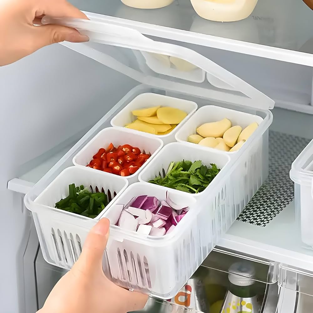 6 pcs Refrigerator Storage organisers