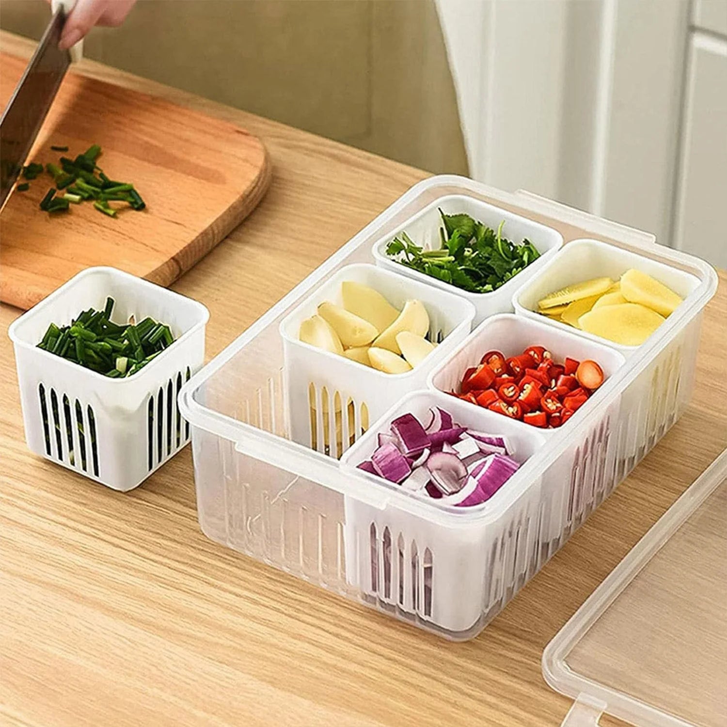 6 pcs Refrigerator Storage organisers