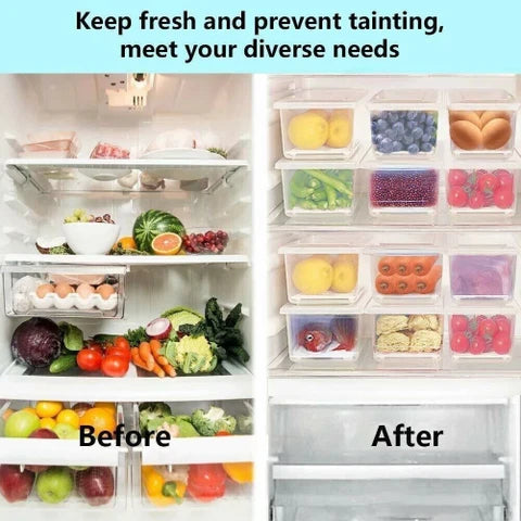 6 pcs Refrigerator Storage organisers